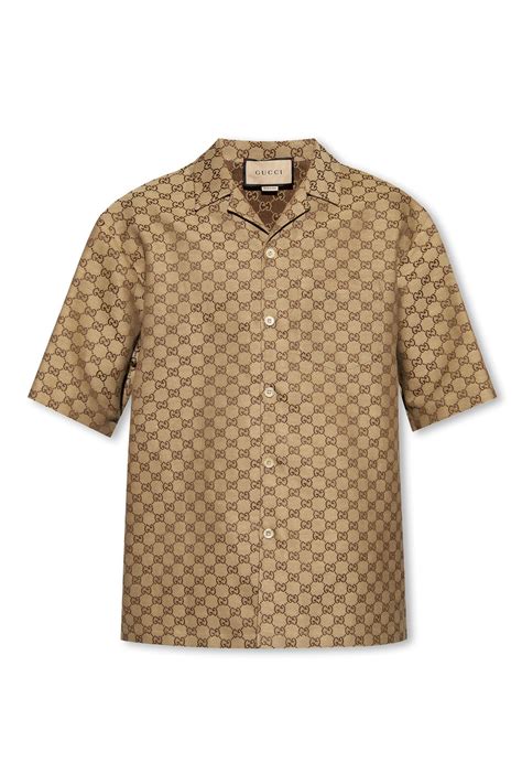 gucci shirt formal|Gucci monogram shirt.